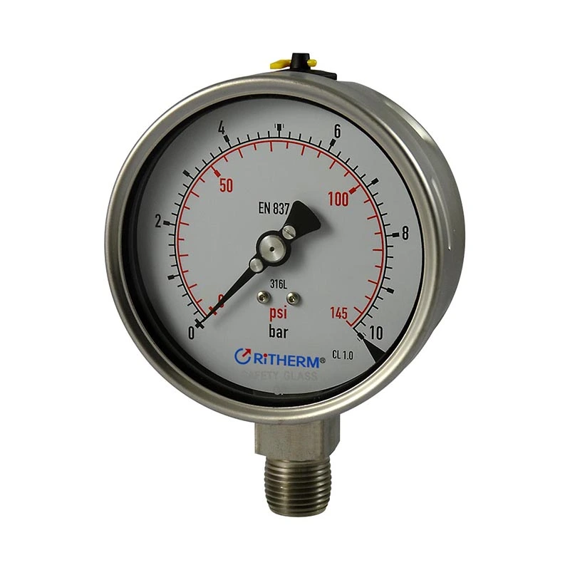 Lazeriu suvirintas nerūdijančio plieno slėgio matuoklis